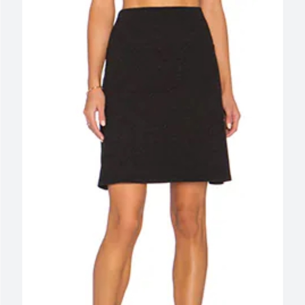 James Perse Classic Black A-Line Skirt
